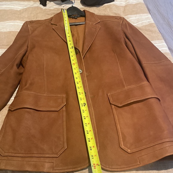 Theory Dutch Leather Blazer Jacket in size medium - Picture 5 of 7